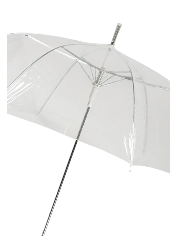 Regenschirm - Transparent - Automatisch - 102 cm - Weiß