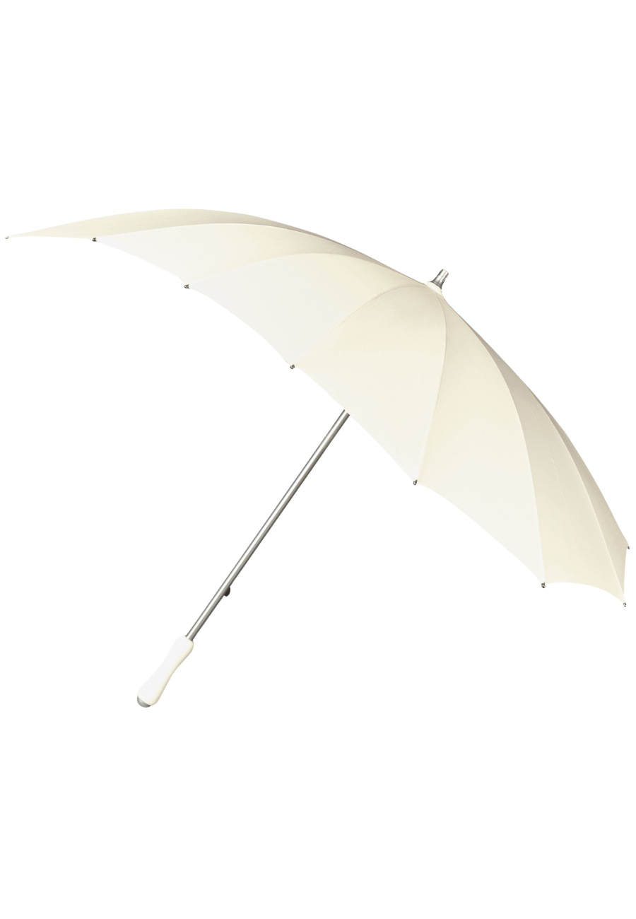 Regenschirm - Herzform - Manuelle Öffnung - Winddicht - 110 cm - Gebrochenes Weiß