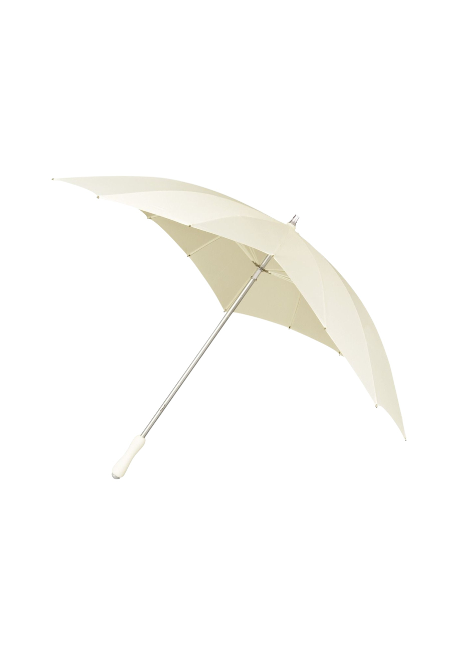 Regenschirm - Herzform - Manuelle Öffnung - Winddicht - 110 cm - Gebrochenes Weiß