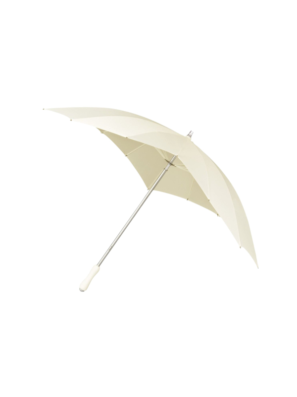 Regenschirm - Herzform - Manuelle Öffnung - Winddicht - 110 cm - Gebrochenes Weiß