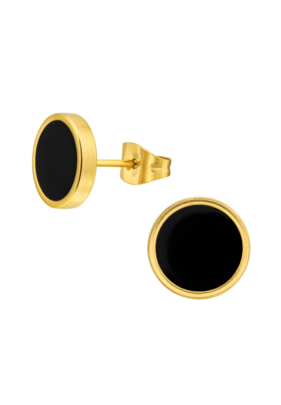 Puces d'Oreilles Rondes 10 mm en Acier Chirurgical Poli Miroir  Export to Sheets