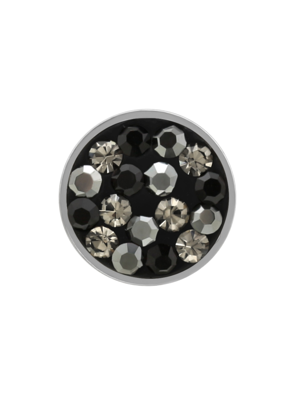 Ohrstecker Rund 8 mm aus Hochglanzpoliertem Chirurgenstahl mit Kristall