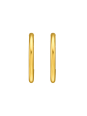 20mm Half Hoop Stainless Steel Gold Color Ear Studs