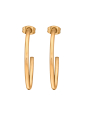 Rose Gold Surgical Steel Half Hoop Ear Studs