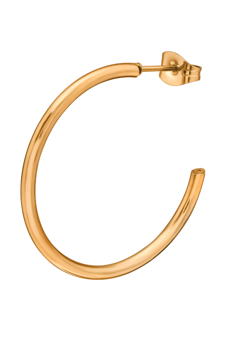 Rose Gold Surgical Steel Half Hoop Ear Studs