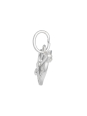 Silver Heart and Arrow Charm with Split Ring