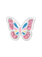 Pendientes de Botón Mariposa para Niñas de Plata Esterlina con Cristal y Resina Epoxi