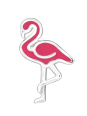 Flamingo Children's Sterling Silver Premium Kid Ear Studs with Epoxy