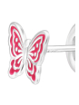 Butterfly Children's Sterling Silver Premium Kid Ear Studs with Epoxy