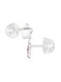 Puces d'Oreilles Étoile Premium pour Enfants en Argent Sterling avec Cristal et Émail (or Résine Époxy)