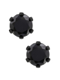 Puces d'Oreilles Rondes 4 mm en Acier Inoxydable avec Zircone Cubique