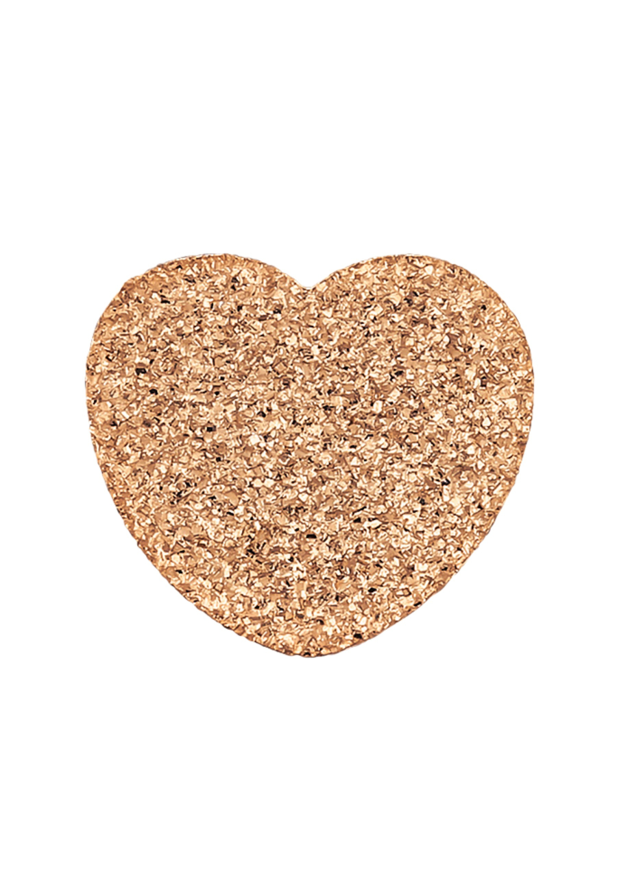 Textured Heart Stainless Steel Ear Studs