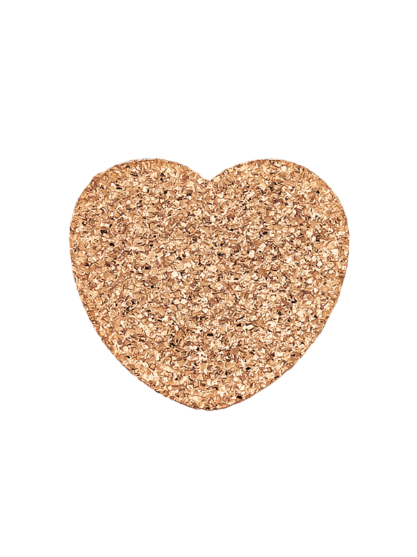 Textured Heart Stainless Steel Ear Studs