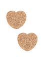 Textured Heart Stainless Steel Ear Studs