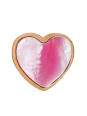 Heart Stainless Steel Ear Studs with Imitation Stone