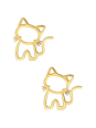 Cat Stainless Steel Ear Studs