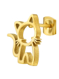 Cat Stainless Steel Ear Studs