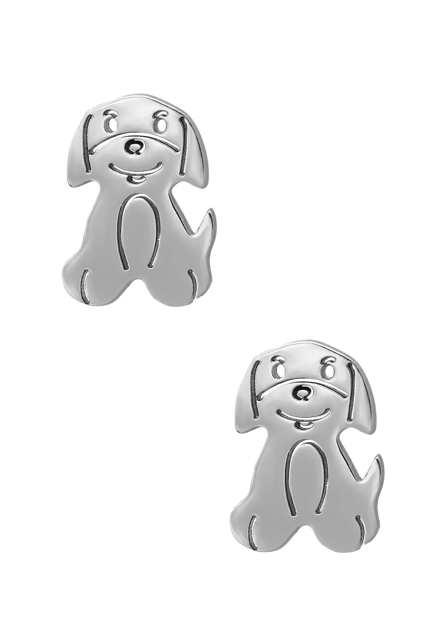 Puces d'Oreilles Chiot en Acier Inoxydable