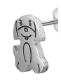 Puppy Dog Stainless Steel Ear Studs
