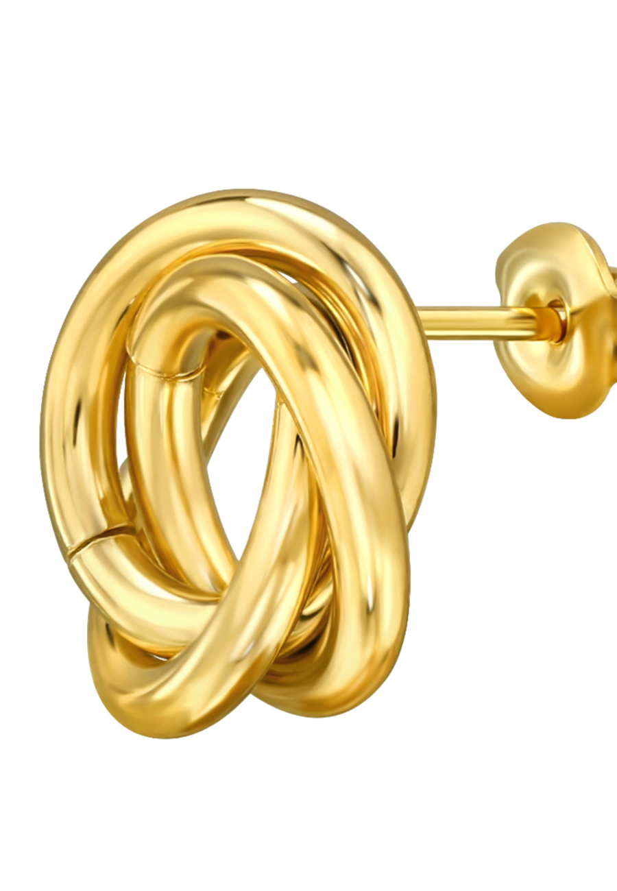 Twisted Stainless Steel Ear Studs