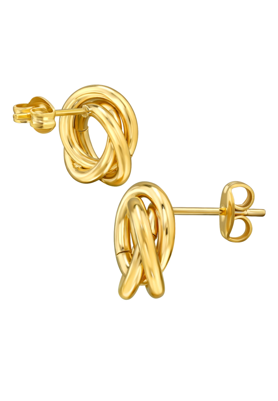 Twisted Stainless Steel Ear Studs