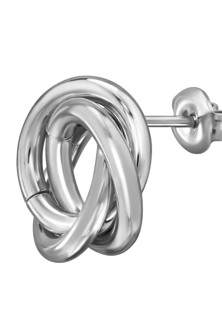 Twisted Stainless Steel Ear Studs