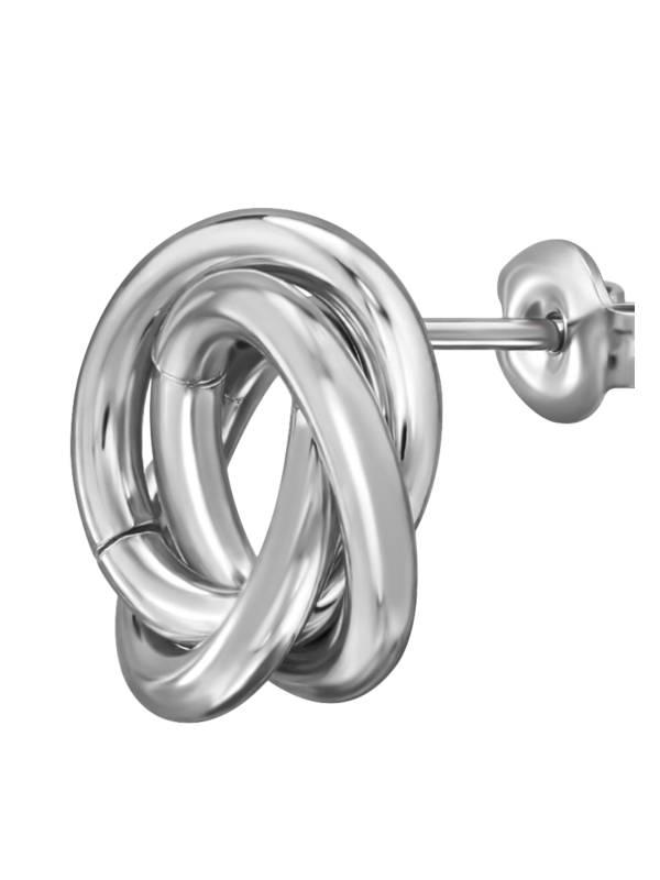 Twisted Stainless Steel Ear Studs