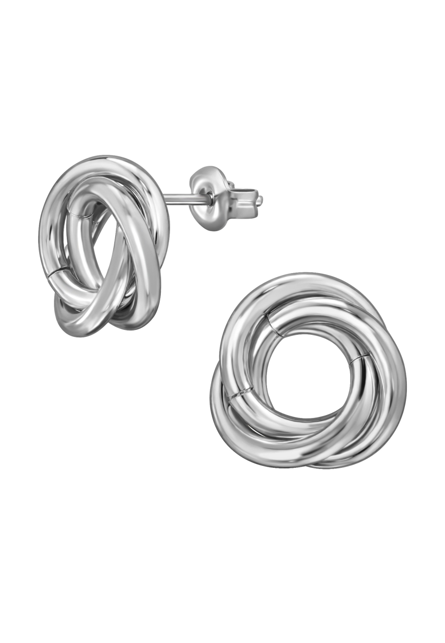 Twisted Stainless Steel Ear Studs