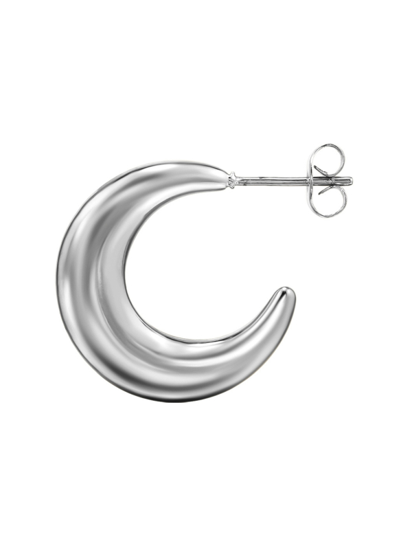 Half Hoop Stainless Steel Ear Studs