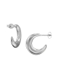 Half Hoop Stainless Steel Ear Studs