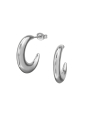 Half Hoop Stainless Steel Ear Studs