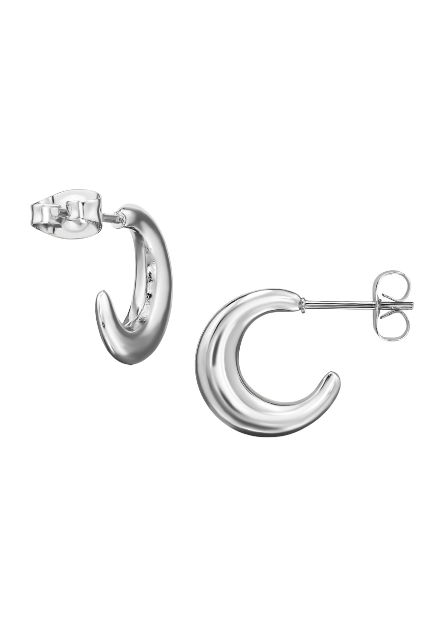 Half Hoop Stainless Steel Ear Studs