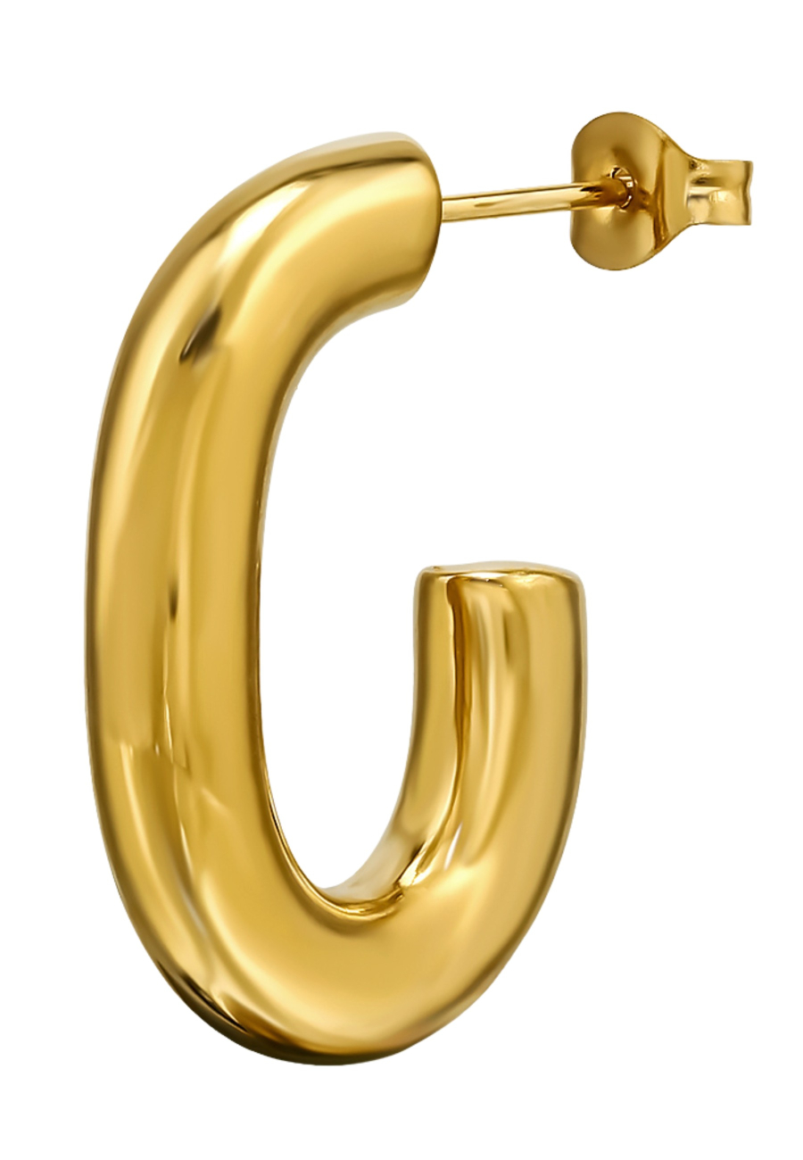 Cleo-Creolen-Ohrstecker aus Edelstahl