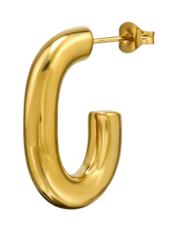Cleo Hoop Stainless Steel Ear Studs