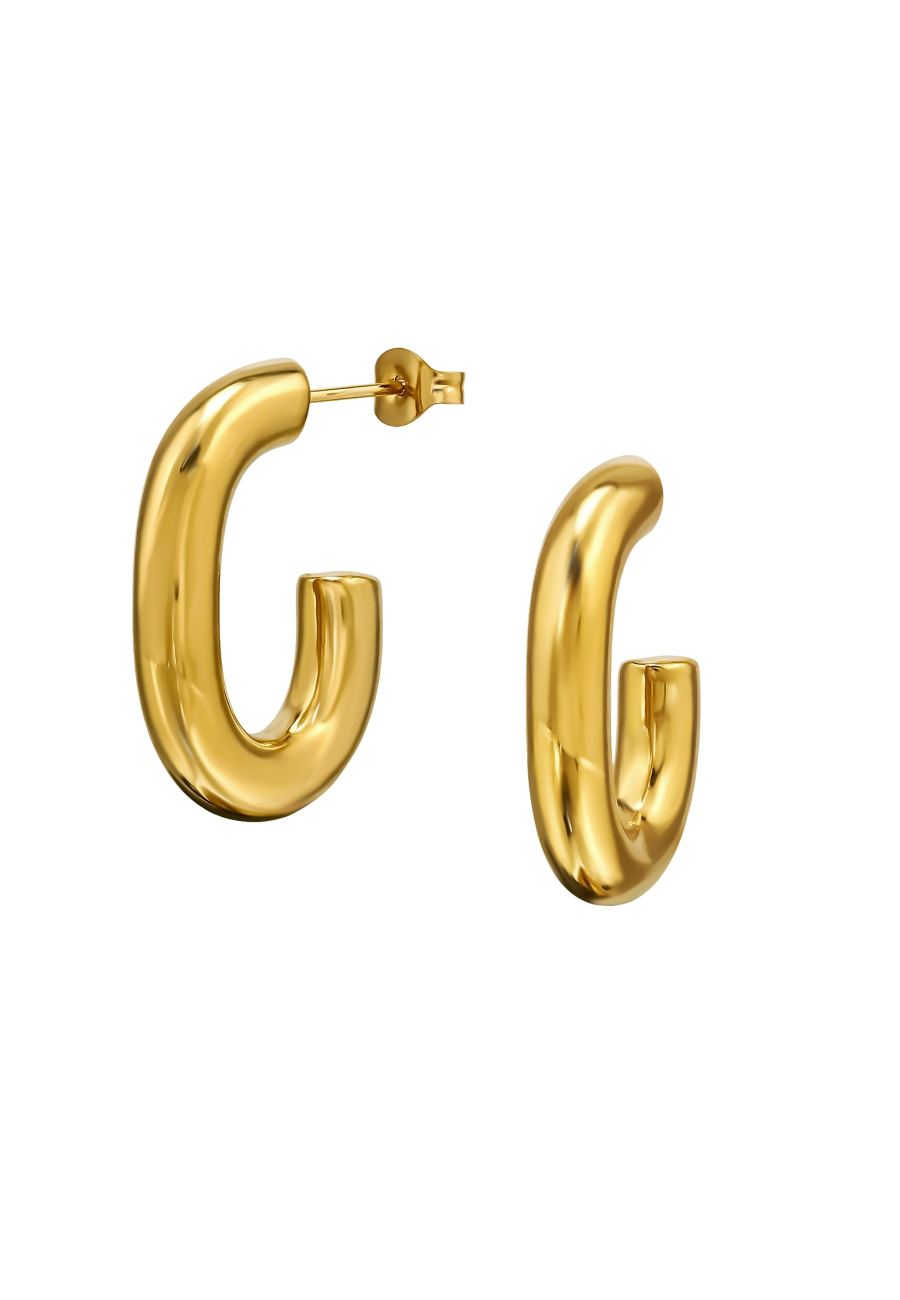 Cleo Hoop Stainless Steel Ear Studs