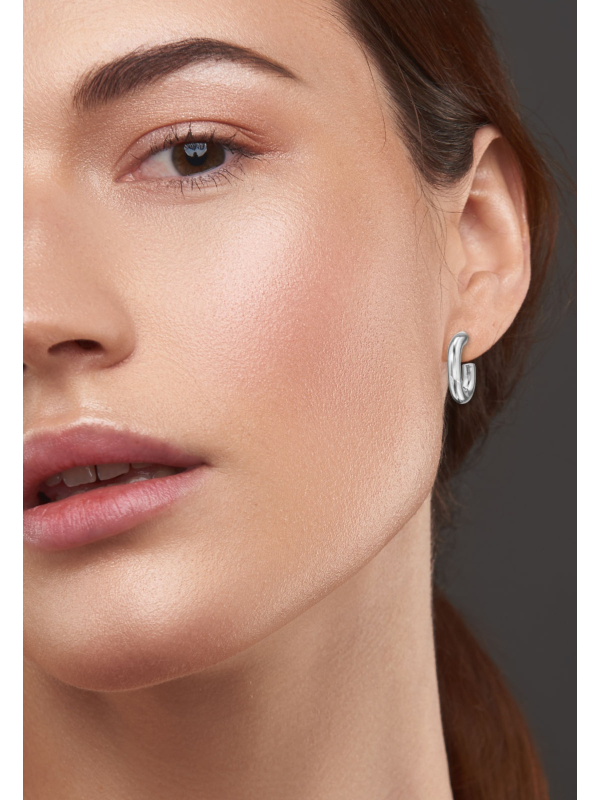 Cleo Hoop Stainless Steel Ear Studs