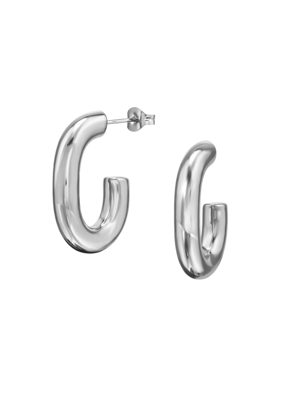 Cleo Hoop Stainless Steel Ear Studs