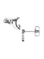 8mm Moon with Star Stainless Steel Ear Studs