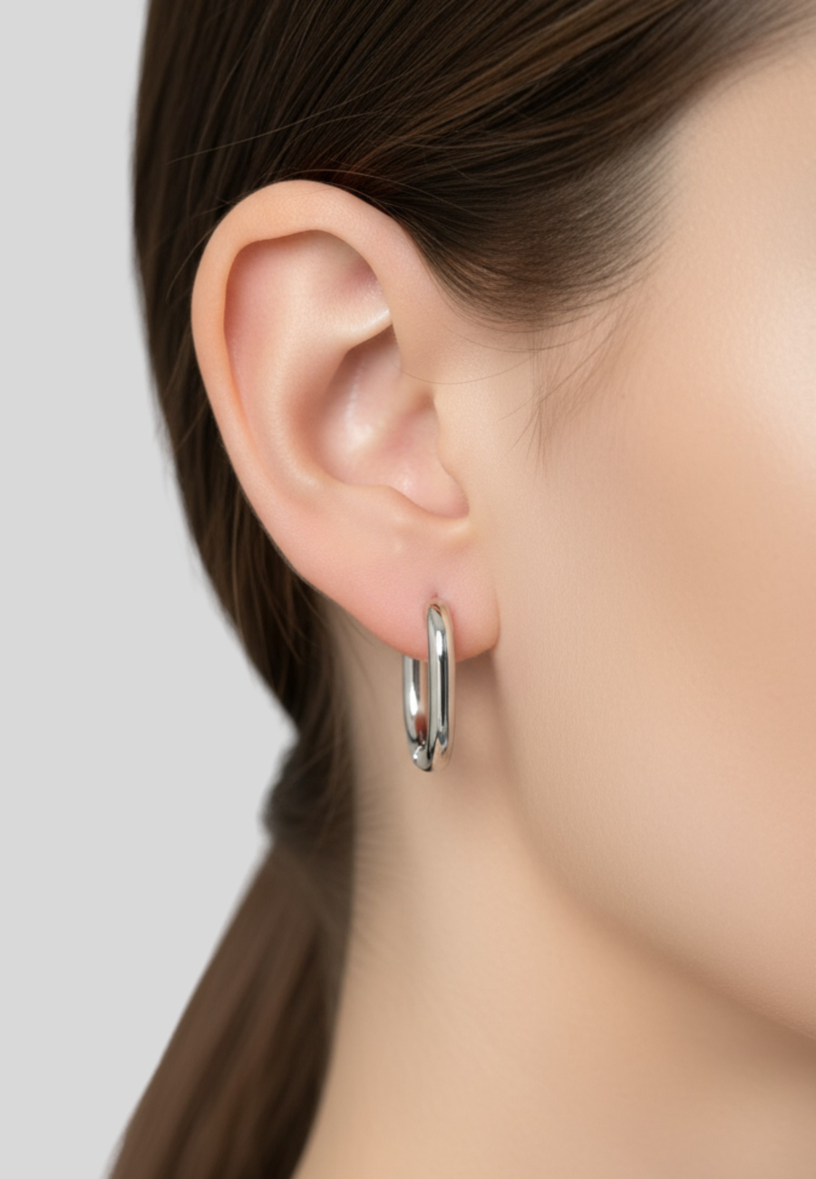 23mm Stainless Steel Huggie Hoops