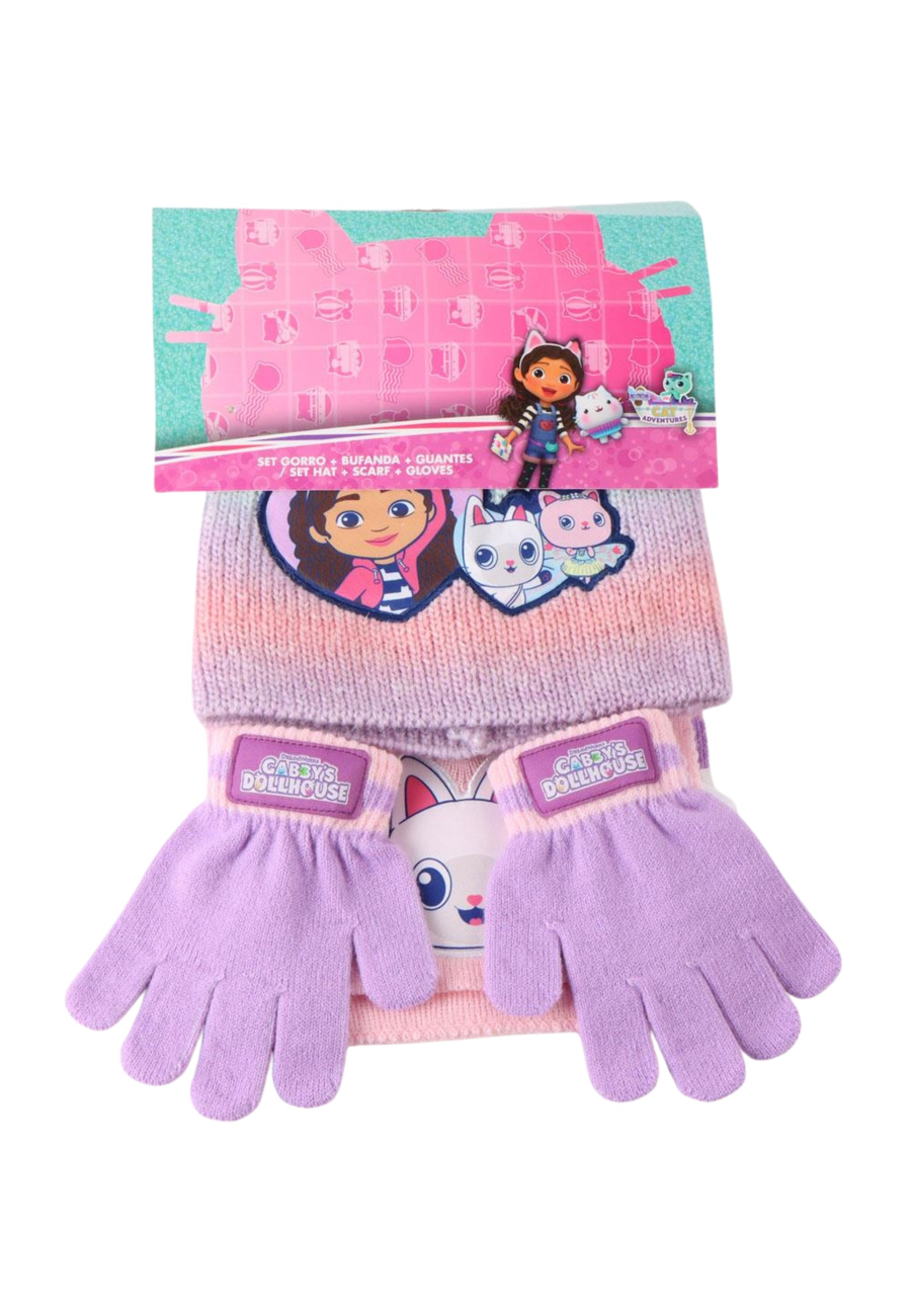 3-Piece Gabby's Dollhouse Scarf Set