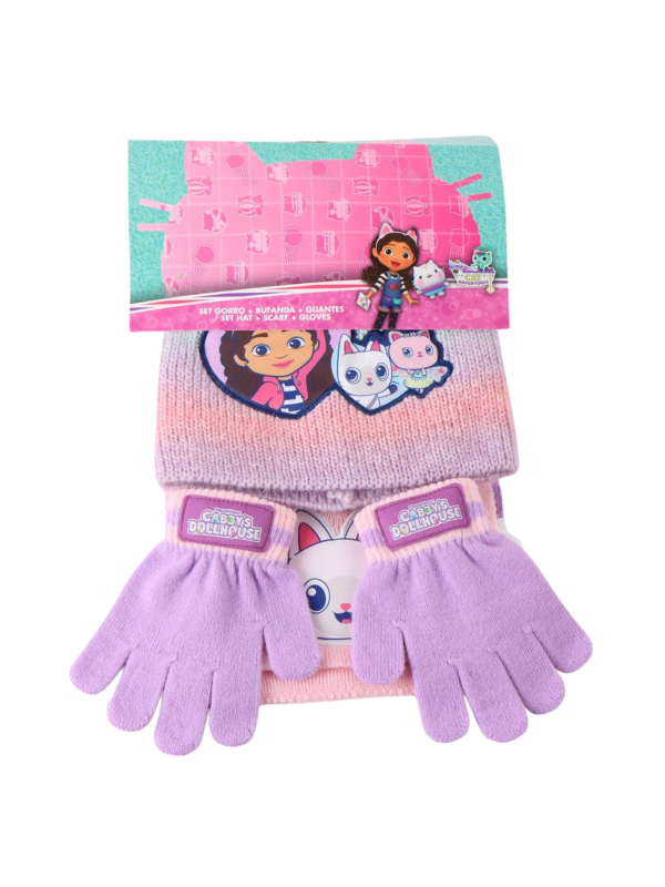 Set de bufanda Gabby's Dollhouse de 3 piezas