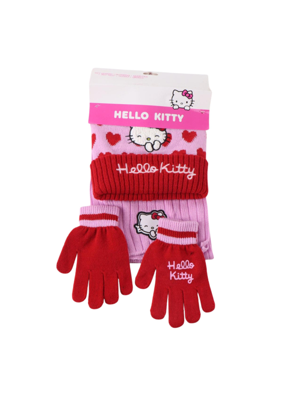 Ensemble écharpe Hello Kitty de 3 pièces