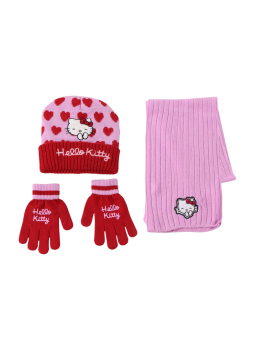 Set de bufanda Hello Kitty de 3 piezas