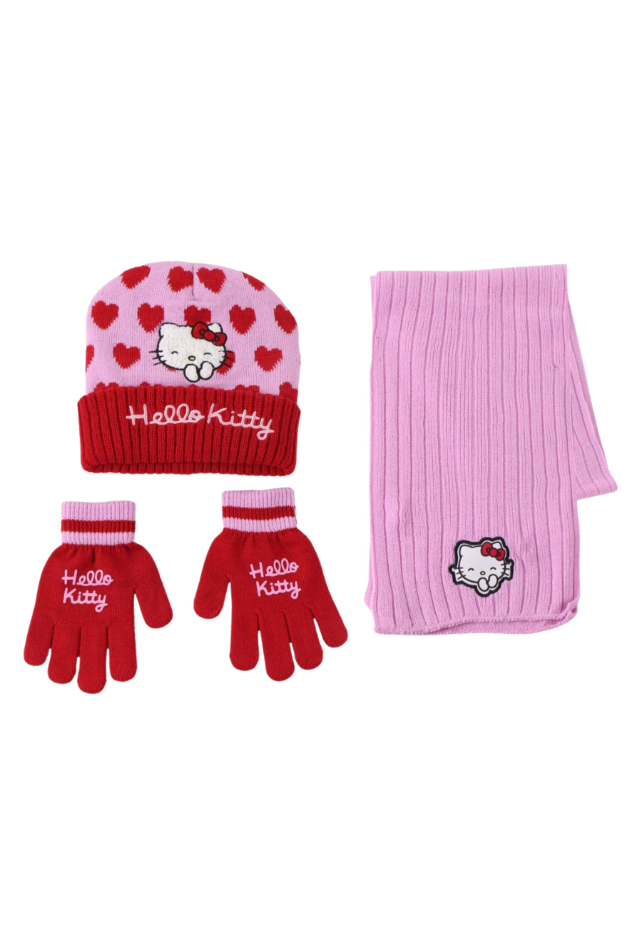 3-Piece Hello Kitty Scarf Set