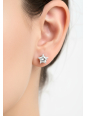 Puces d'Oreilles Étoile 6 mm en Acier Inoxydable avec Zircone Cubique