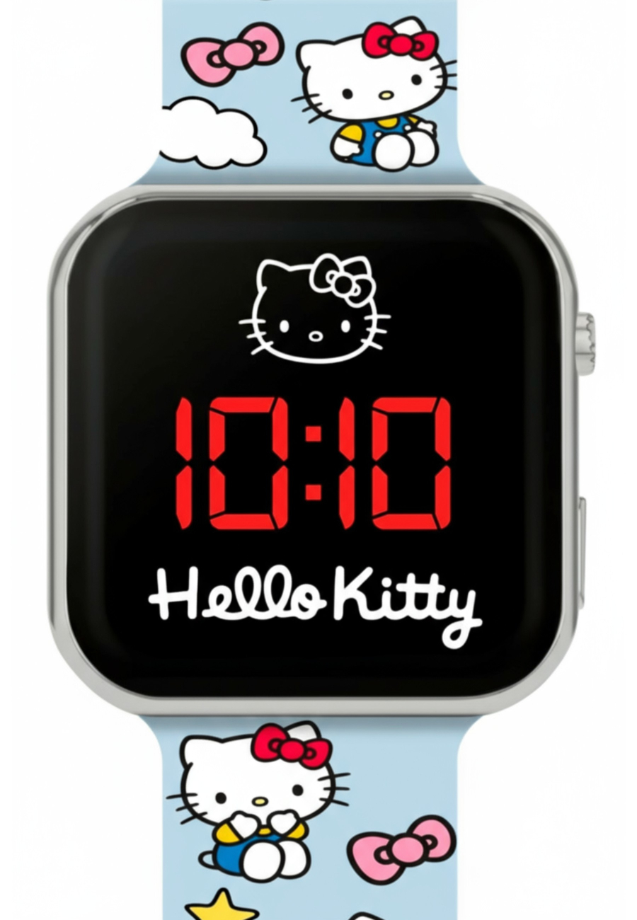 Reloj LED con Correa Estampada de Hello Kitty
