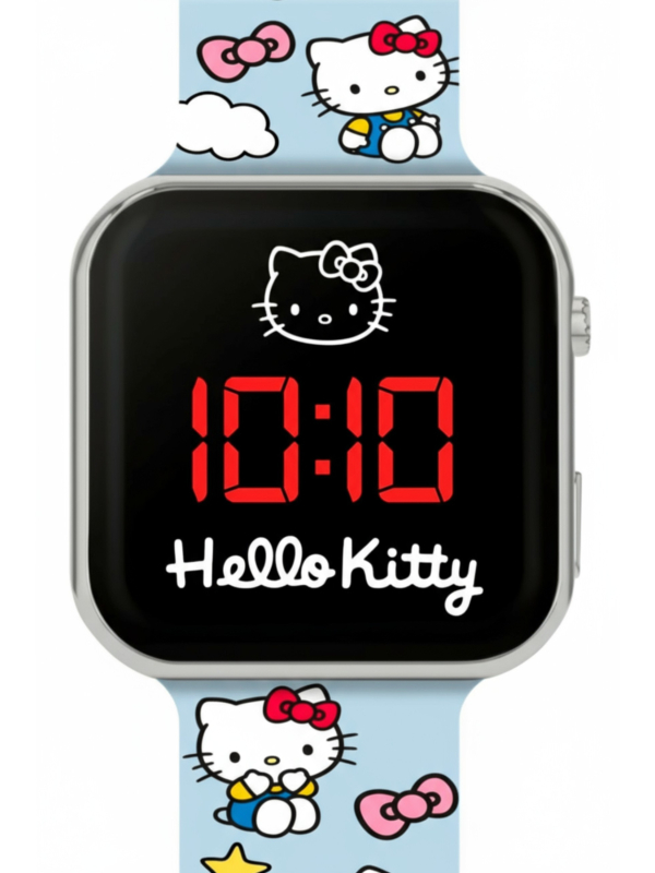 Montre LED à Bracelet Imprimé Hello Kitty