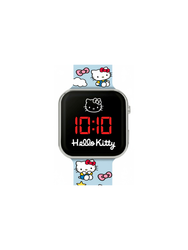 Reloj LED con Correa Estampada de Hello Kitty