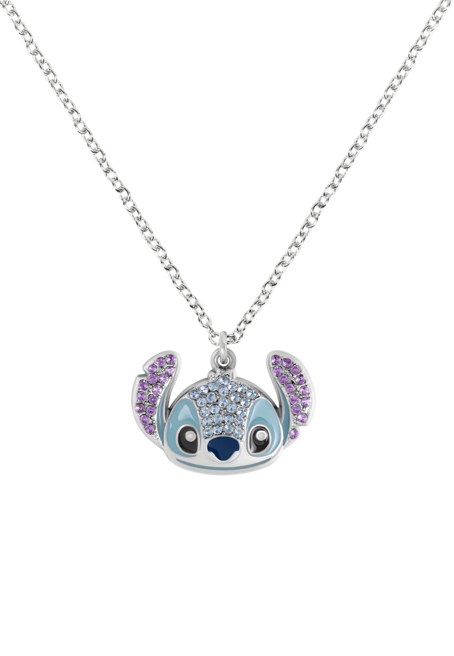 Stitch Crystal Head Pendant Necklace