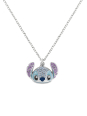 Stitch Crystal Head Pendant Necklace